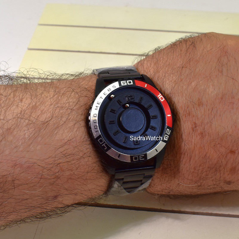 SABR WATCH صبر جدید عقربه ها ساچمه ای مگنتی * اسپورت با صفحه ای ساده بدون شیشه ، با موتور EPSON ژاپن - Image 6