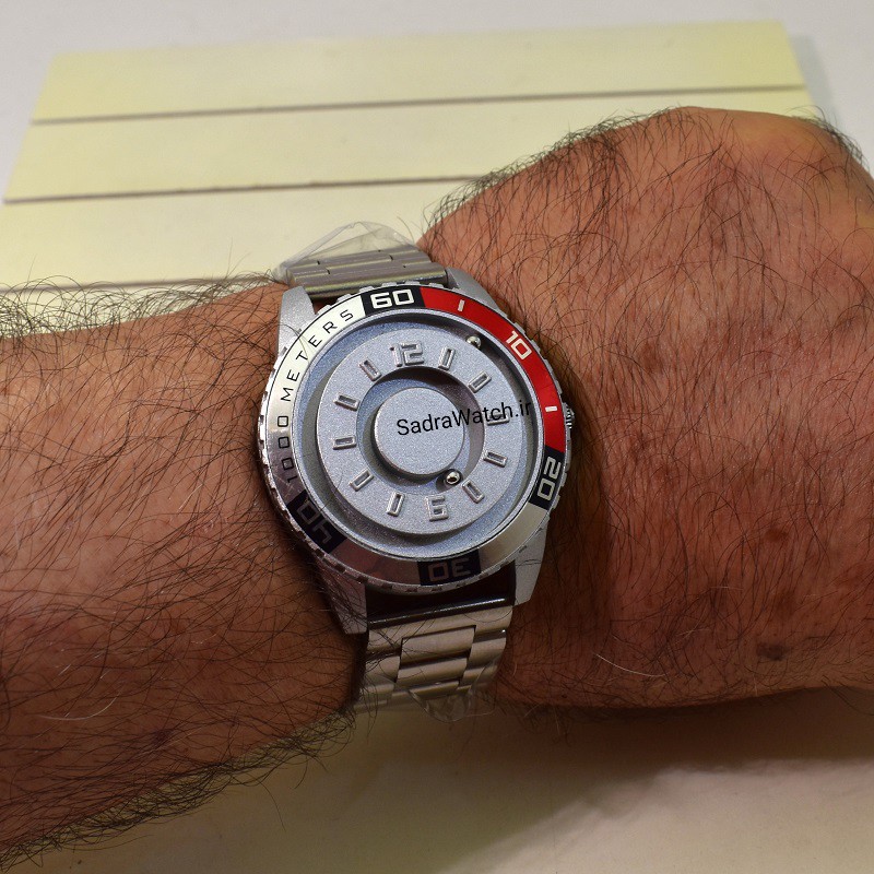 SABR WATCH صبر جدید عقربه ها ساچمه ای مگنتی * اسپورت با صفحه ای ساده بدون شیشه ، با موتور EPSON ژاپن - Image 6