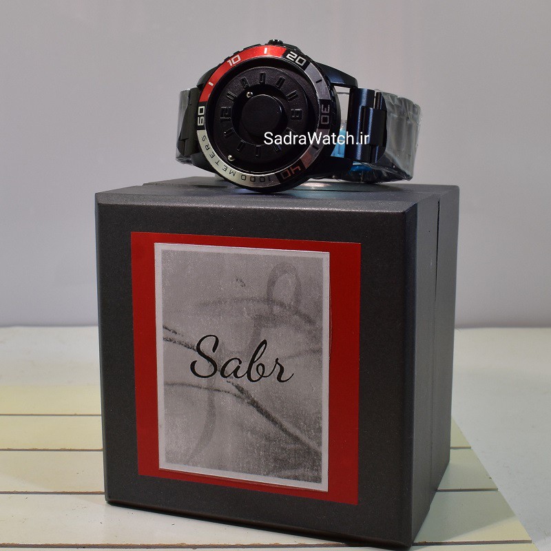 SABR WATCH صبر جدید عقربه ها ساچمه ای مگنتی * اسپورت با صفحه ای ساده بدون شیشه ، با موتور EPSON ژاپن - Image 12