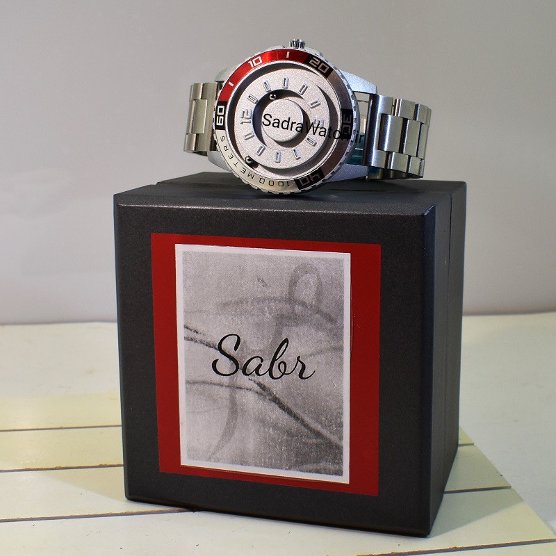 SABR WATCH صبر جدید عقربه ها ساچمه ای مگنتی * اسپورت با صفحه ای ساده بدون شیشه ، با موتور EPSON ژاپن - Image 12