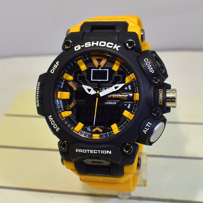 CASIO G- SHOCK HSD05 جدید دوزمانه بند زرد - Image 4