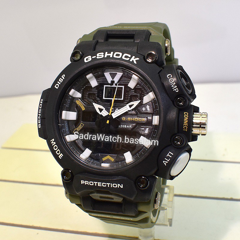 CASIO G- SHOCK HSD05 جدید دوزمانه بند سبز رنگ - Image 4