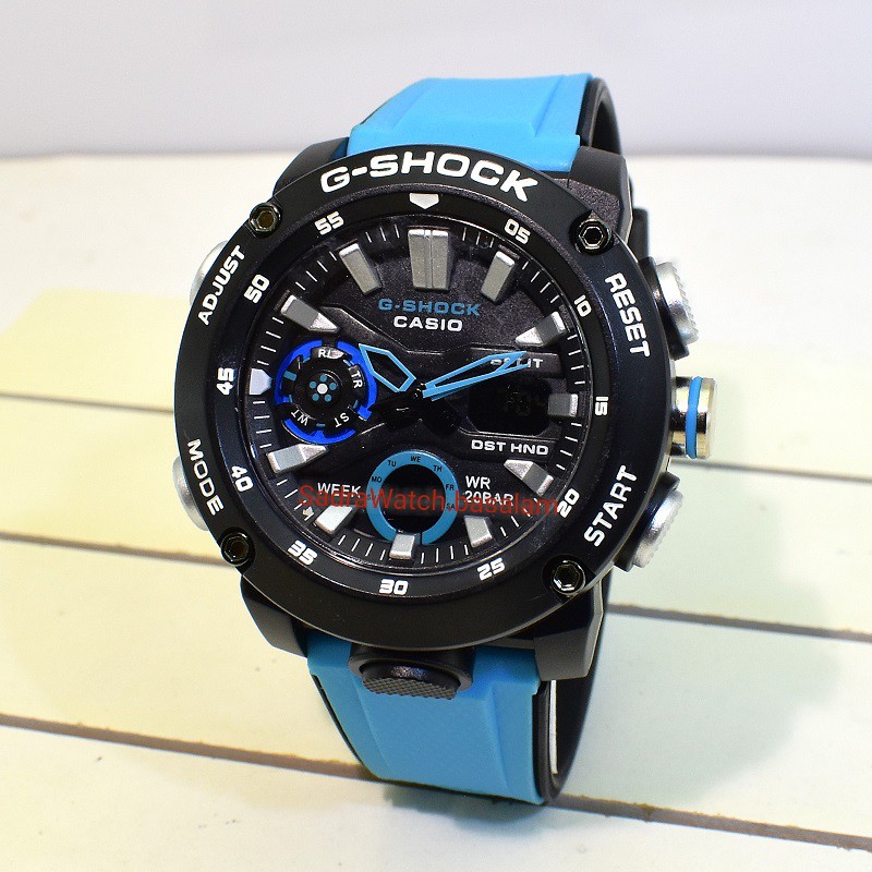 G- SHOCK 5590 GA-2000 جی شاک جدید اعلا دوزمانه بسته بندی تایلند ،، بند دولایه ،، قاب فیبرکربن فشرده نشکن - Image 4