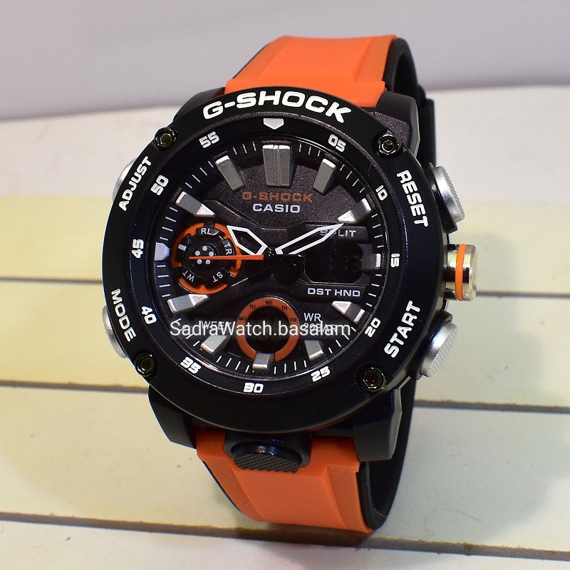 G- SHOCK 5590 GA-2000 جی شاک جدید اعلا دوزمانه بسته بندی تایلند ،، بند دولایه ،، قاب فیبرکربن فشرده نشکن - Image 4