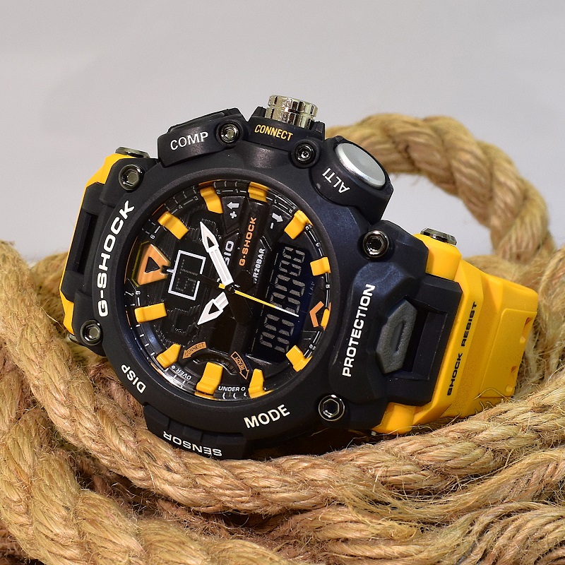 CASIO G- SHOCK HSD05 جدید دوزمانه بند زرد - Image 3