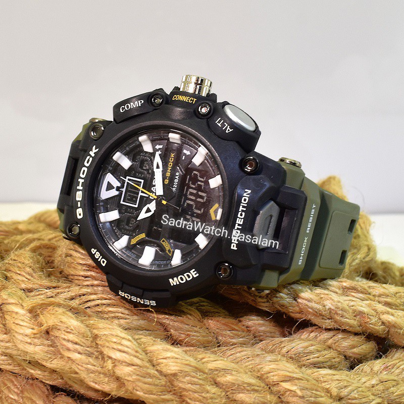 CASIO G- SHOCK HSD05 جدید دوزمانه بند سبز رنگ - Image 3