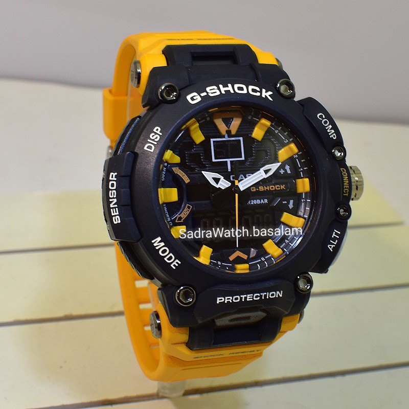 CASIO G- SHOCK HSD05 جدید دوزمانه بند زرد - Image 2