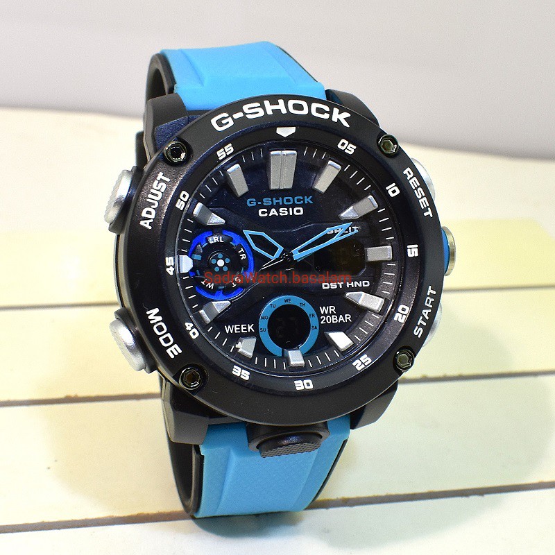 G- SHOCK 5590 GA-2000 جی شاک جدید اعلا دوزمانه بسته بندی تایلند ،، بند دولایه ،، قاب فیبرکربن فشرده نشکن - Image 2