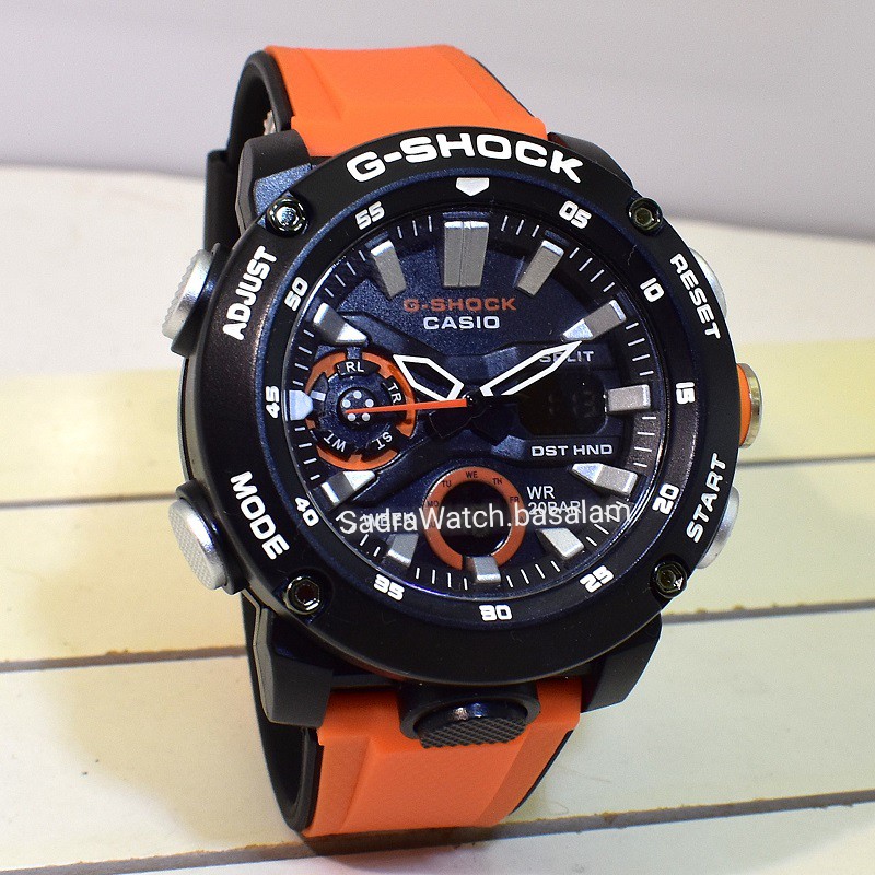 G- SHOCK 5590 GA-2000 جی شاک جدید اعلا دوزمانه بسته بندی تایلند ،، بند دولایه ،، قاب فیبرکربن فشرده نشکن - Image 2