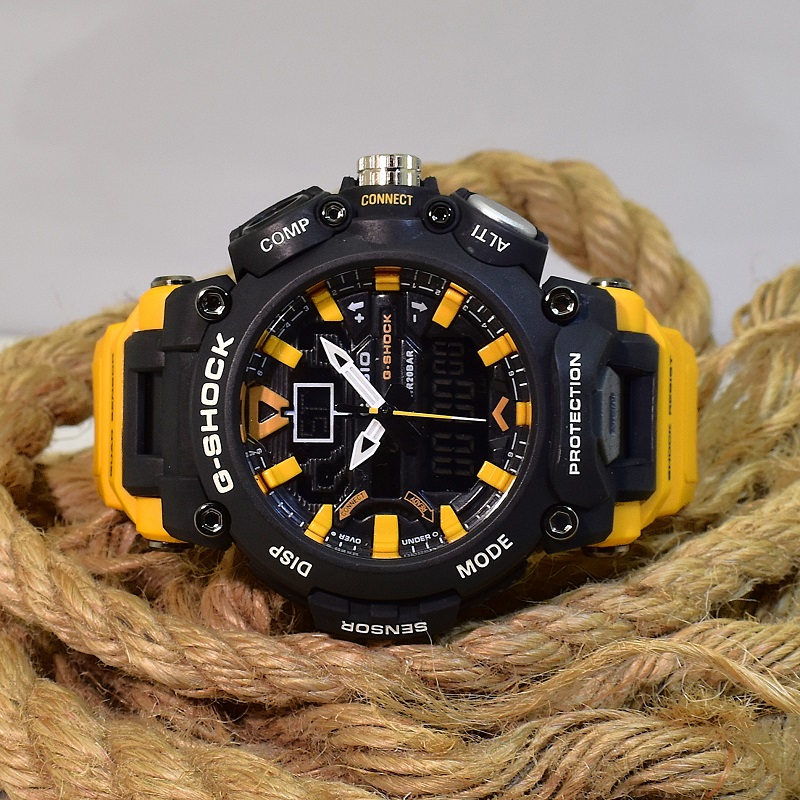 CASIO G- SHOCK HSD05 جدید دوزمانه بند زرد - Image 5