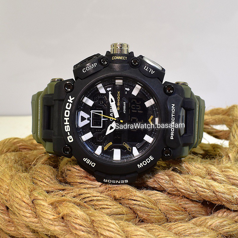 CASIO G- SHOCK HSD05 جدید دوزمانه بند سبز رنگ - Image 5