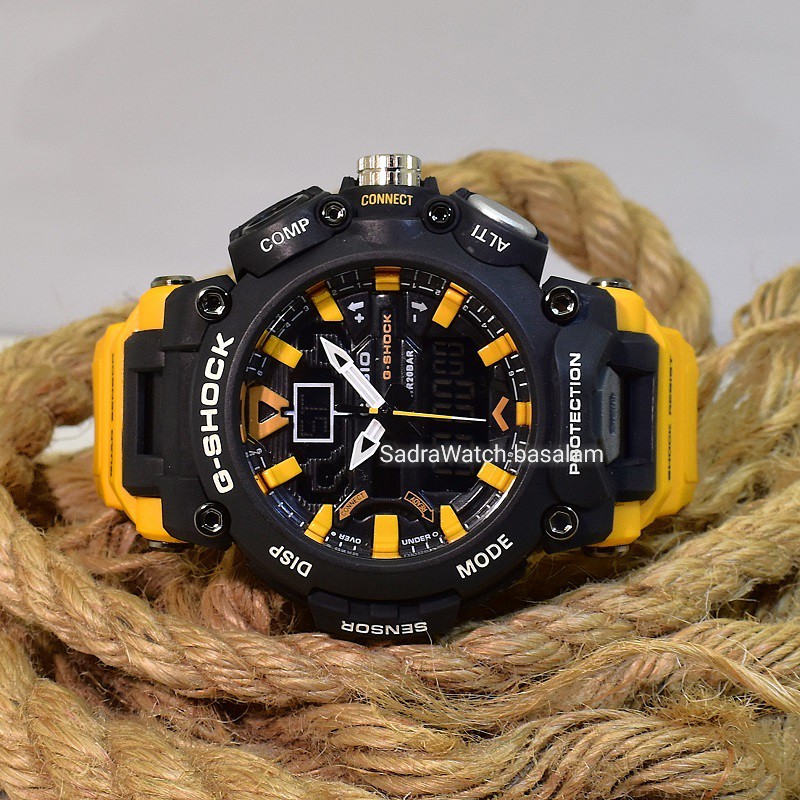 CASIO G- SHOCK HSD05 جدید دوزمانه بند زرد - Image 5
