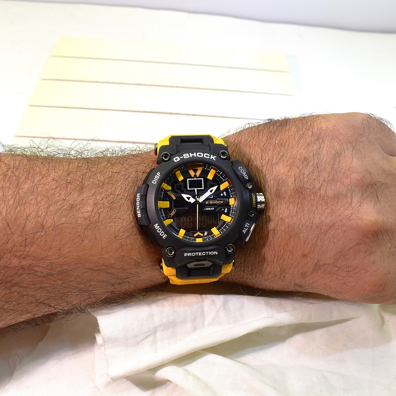 CASIO G- SHOCK HSD05 جدید دوزمانه بند زرد - Image 6