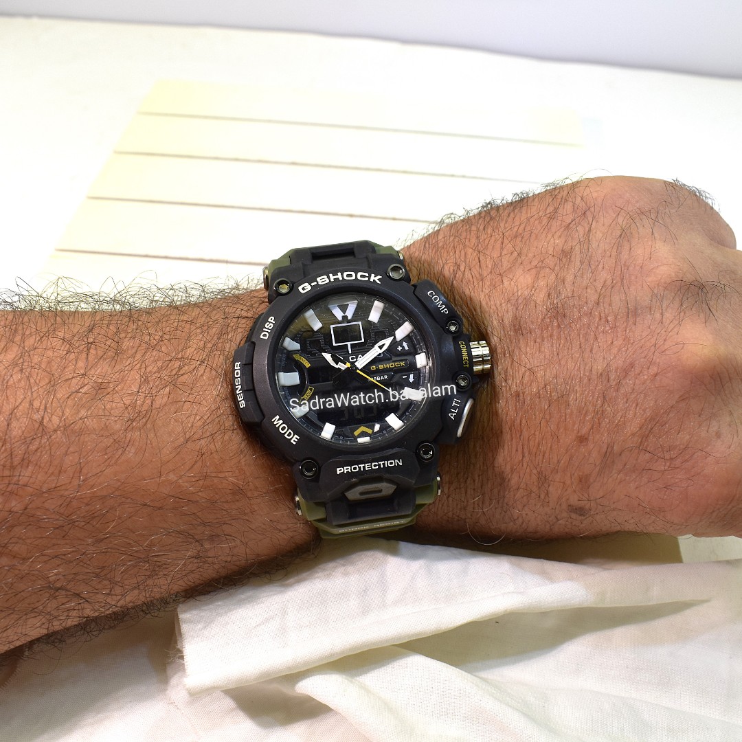 CASIO G- SHOCK HSD05 جدید دوزمانه بند سبز رنگ - Image 6