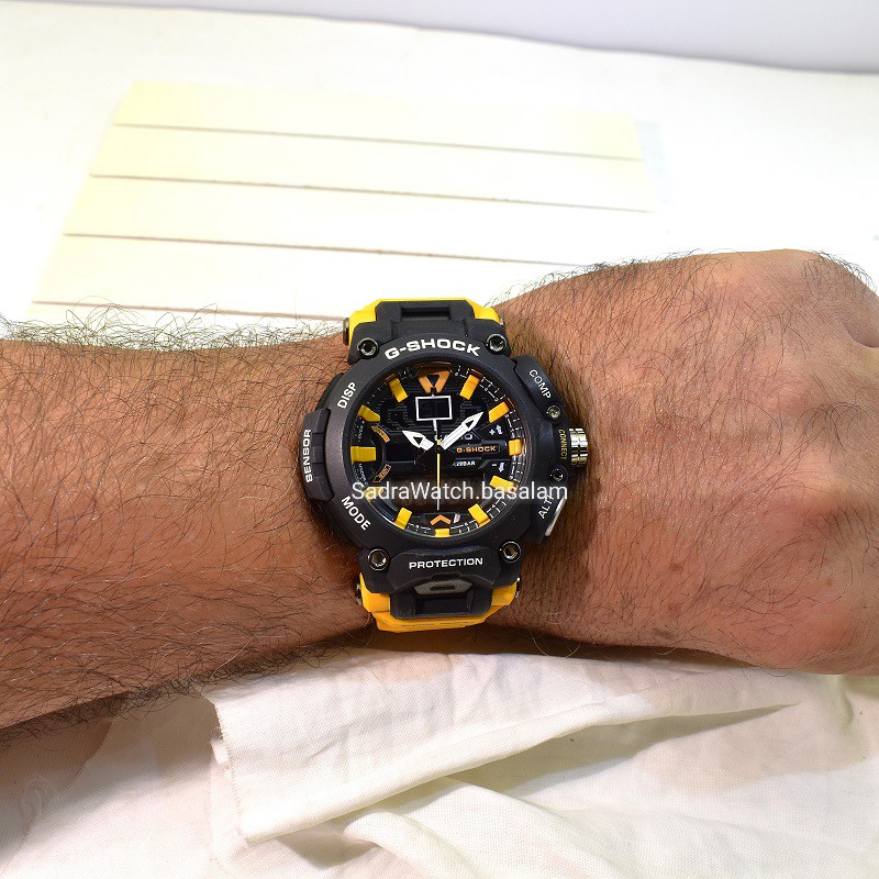 CASIO G- SHOCK HSD05 جدید دوزمانه بند زرد - Image 6