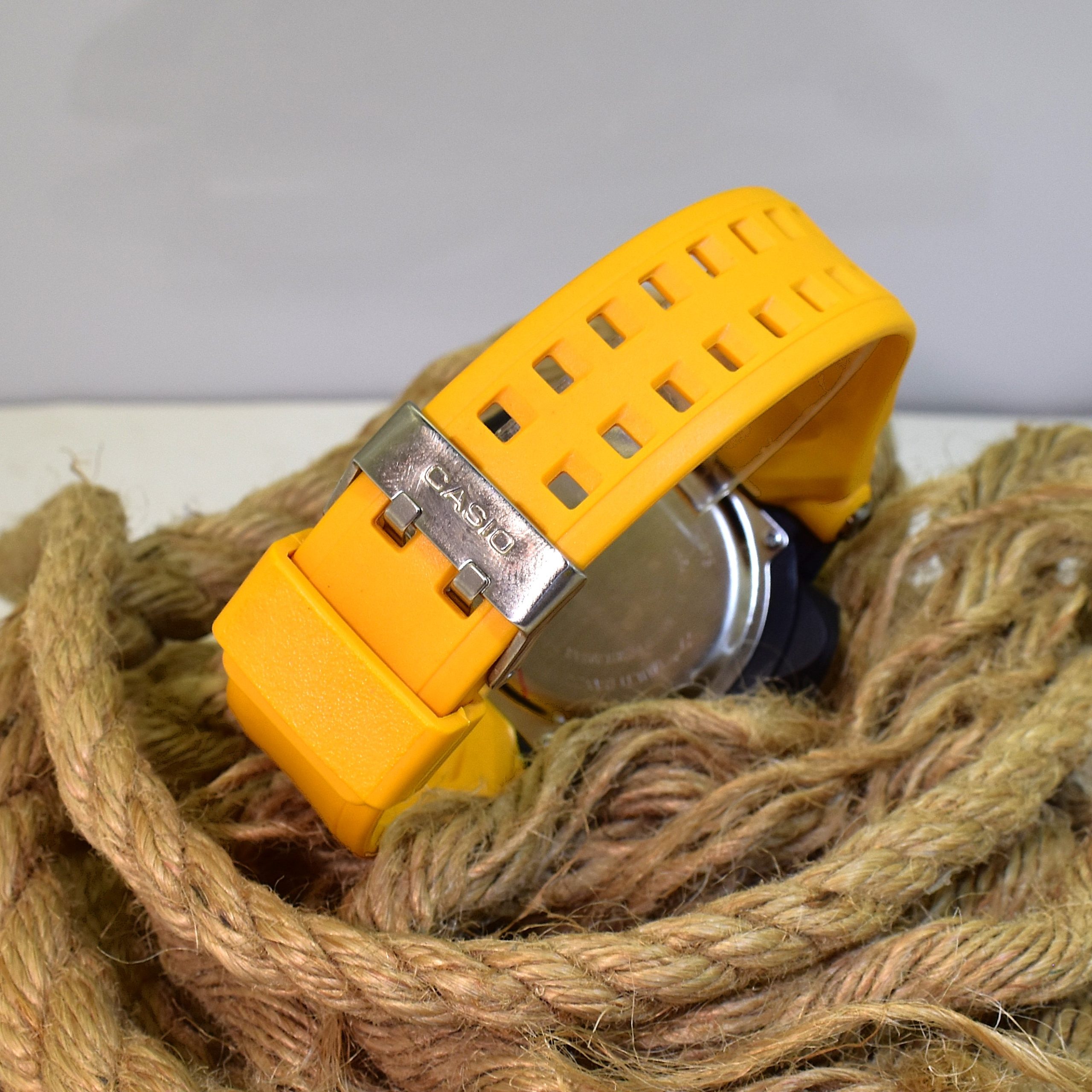 CASIO G- SHOCK HSD05 جدید دوزمانه بند زرد - Image 7