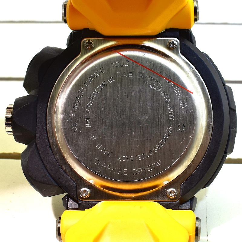 CASIO G- SHOCK HSD05 جدید دوزمانه بند زرد - Image 8