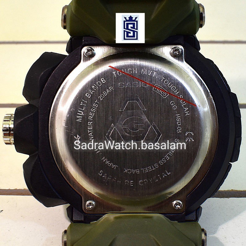 CASIO G- SHOCK HSD05 جدید دوزمانه بند سبز رنگ - Image 8