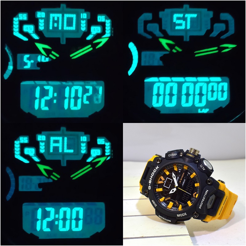 CASIO G- SHOCK HSD05 جدید دوزمانه بند زرد - Image 9
