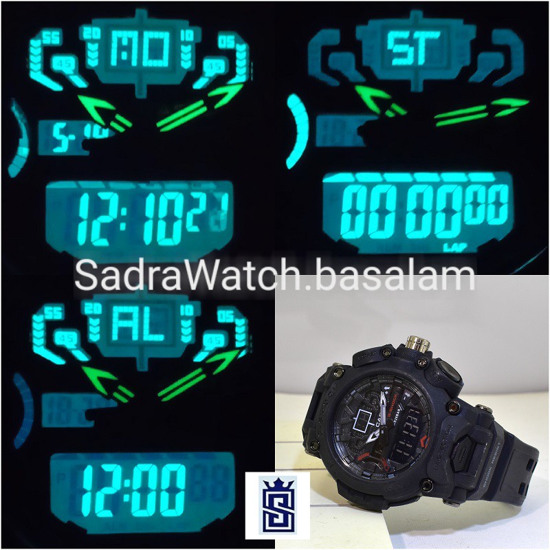 CASIO G- SHOCK MTC-B1000 جدید دوزمانه تمام مشکی - Image 9