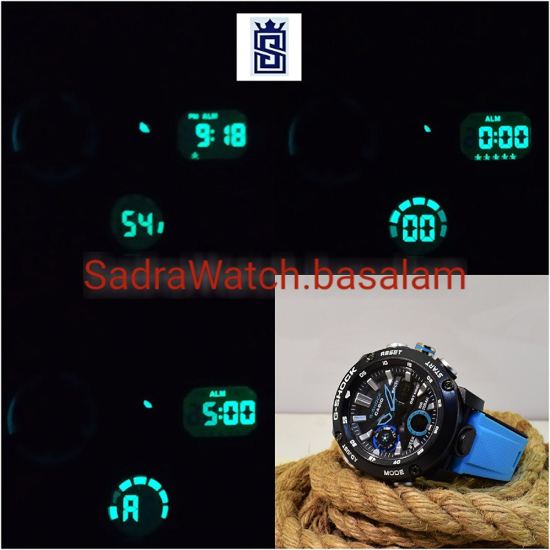 G- SHOCK 5590 GA-2000 جی شاک جدید اعلا دوزمانه بسته بندی تایلند ،، بند دولایه ،، قاب فیبرکربن فشرده نشکن - Image 9