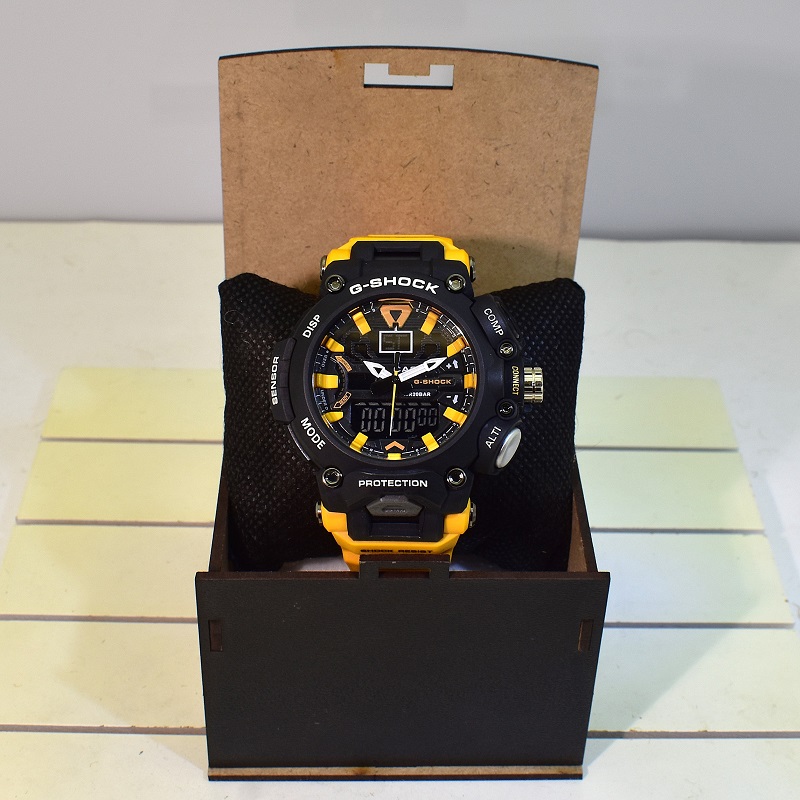 CASIO G- SHOCK HSD05 جدید دوزمانه بند زرد - Image 10