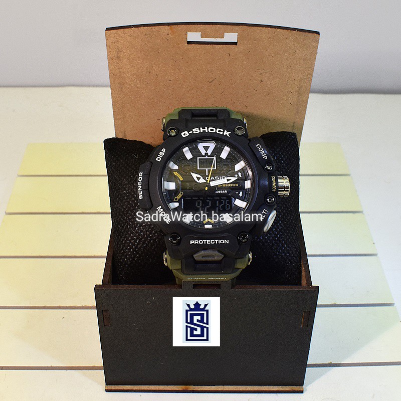 CASIO G- SHOCK HSD05 جدید دوزمانه بند سبز رنگ - Image 10