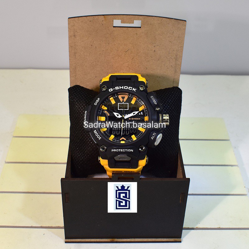 CASIO G- SHOCK HSD05 جدید دوزمانه بند زرد - Image 10