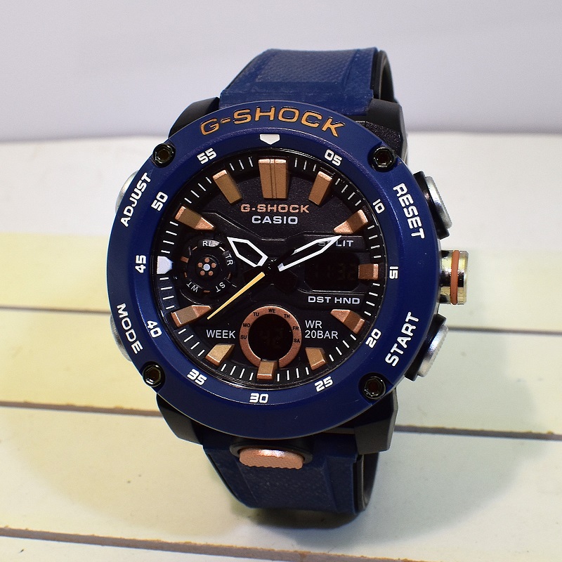 G- SHOCK 5590 GA-2000 جی شاک جدید اعلا دوزمانه بسته بندی تایلند ،، بند دولایه ،، قاب فیبرکربن فشرده نشکن - Image 4