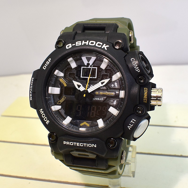 CASIO G- SHOCK HSD05 جدید دوزمانه بند سبز رنگ - Image 4