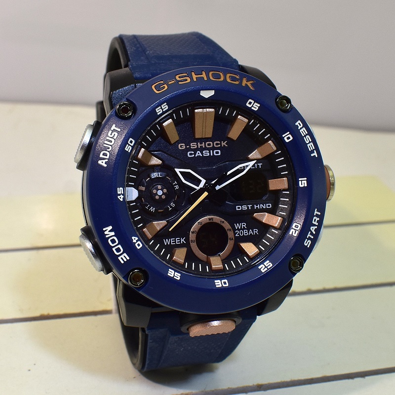 G- SHOCK 5590 GA-2000 جی شاک جدید اعلا دوزمانه بسته بندی تایلند ،، بند دولایه ،، قاب فیبرکربن فشرده نشکن - Image 2