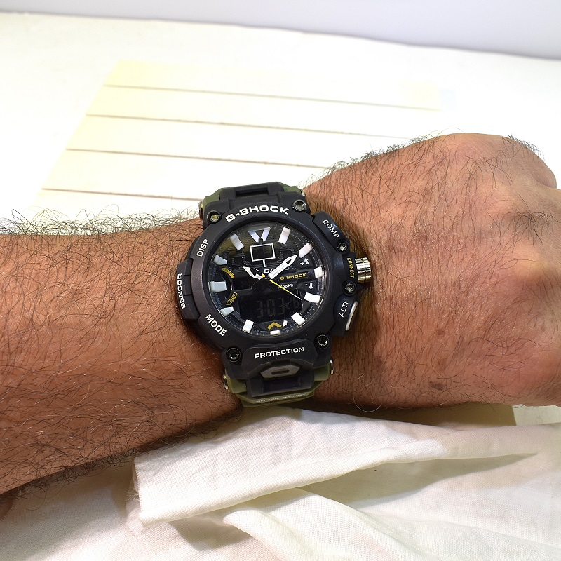 CASIO G- SHOCK HSD05 جدید دوزمانه بند سبز رنگ - Image 6