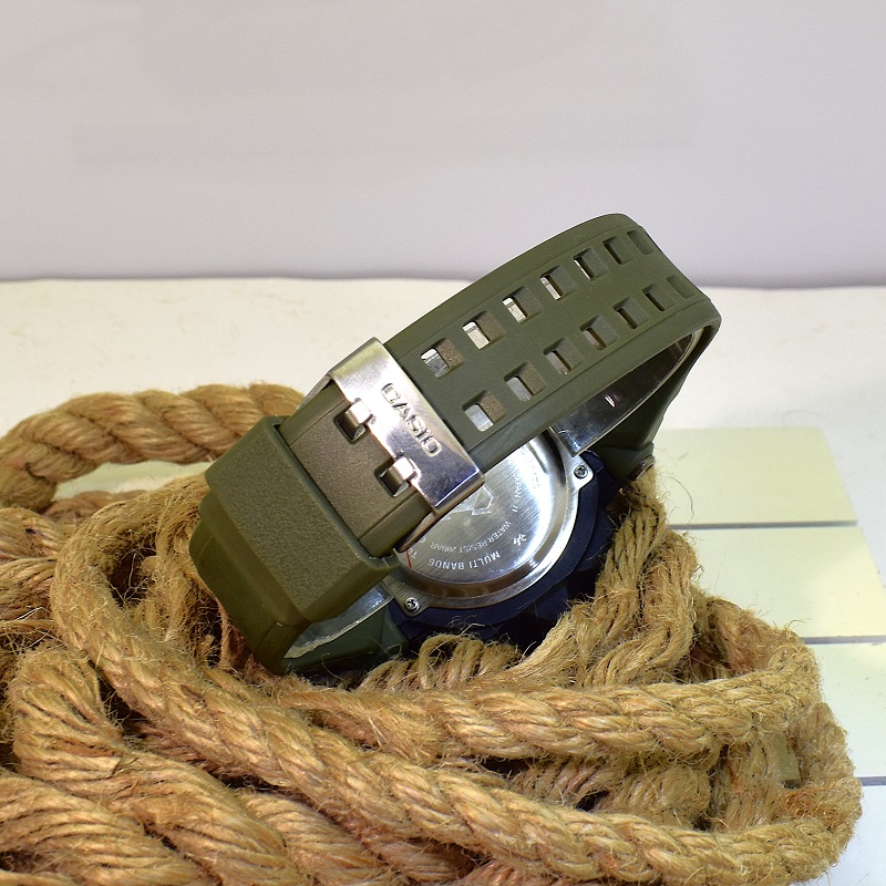 CASIO G- SHOCK HSD05 جدید دوزمانه بند سبز رنگ - Image 7