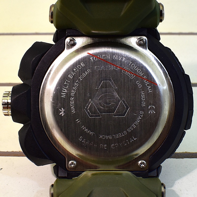 CASIO G- SHOCK HSD05 جدید دوزمانه بند سبز رنگ - Image 8