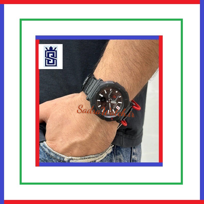 کاسیو هیدرولیک CASIO PROTEK WORLD TIME 5732 PRJ-B001 – بهمراه دستبند اورجینال کادمن با جعبه شیک دستبند - Image 8