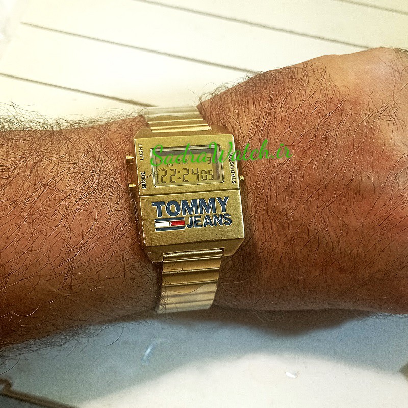 TOMMY JEANS TH.386.1.34.2764 تامی دیجیتالی ،، کلا فلزی ،، فول امکانات ،، رنگ طلایی - Image 5