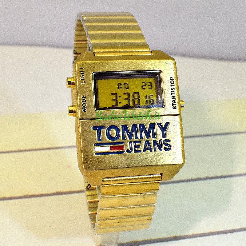 TOMMY JEANS TH.386.1.34.2764 تامی دیجیتالی ،، کلا فلزی ،، فول امکانات ،، رنگ طلایی - Image 2