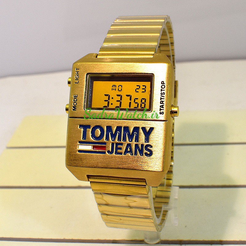 TOMMY JEANS TH.386.1.34.2764 تامی دیجیتالی ،، کلا فلزی ،، فول امکانات ،، رنگ طلایی - Image 4