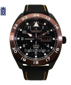 SEIKO A4 – 06J0 – 4R36A سیکو اتوماتیک حرکتی * موتور سیکو 24 سنگ ساخت ژاپن ** فول استیل ** 2 تقویم با ایام هفته لاتین و عربی صفحه مشکی